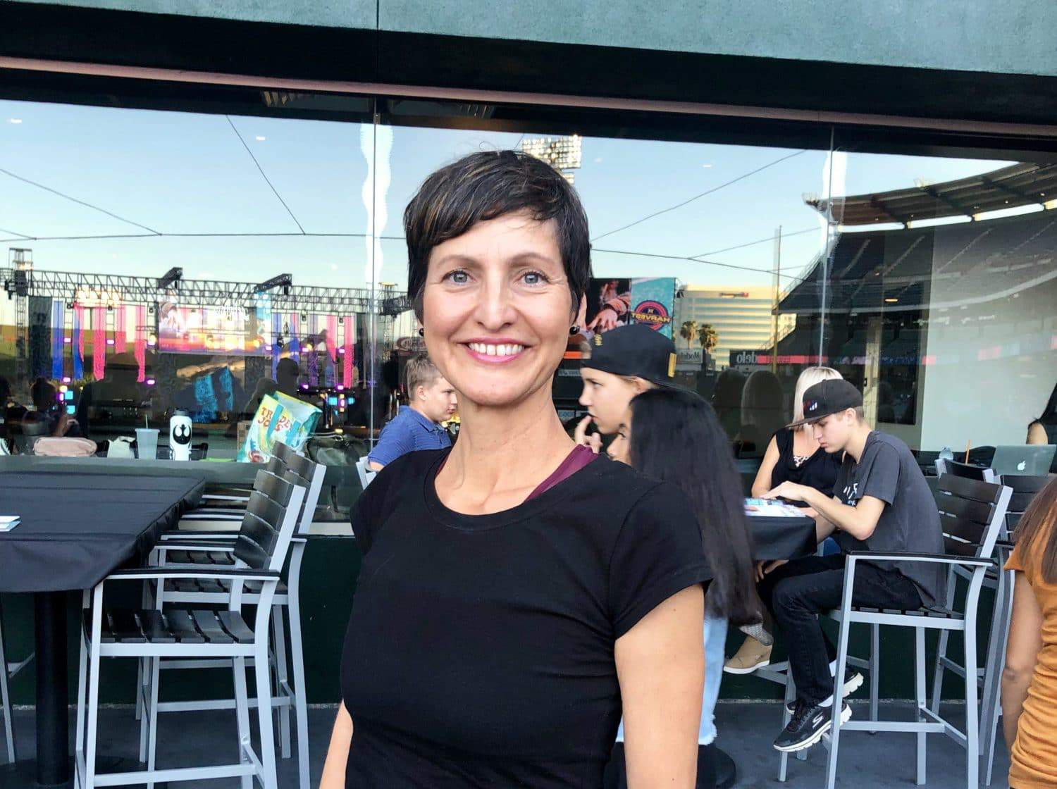 Woman at SoCal Harvest for Harvest Blog story